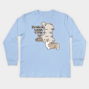 Corgi Kids Long Sleeve T-Shirt